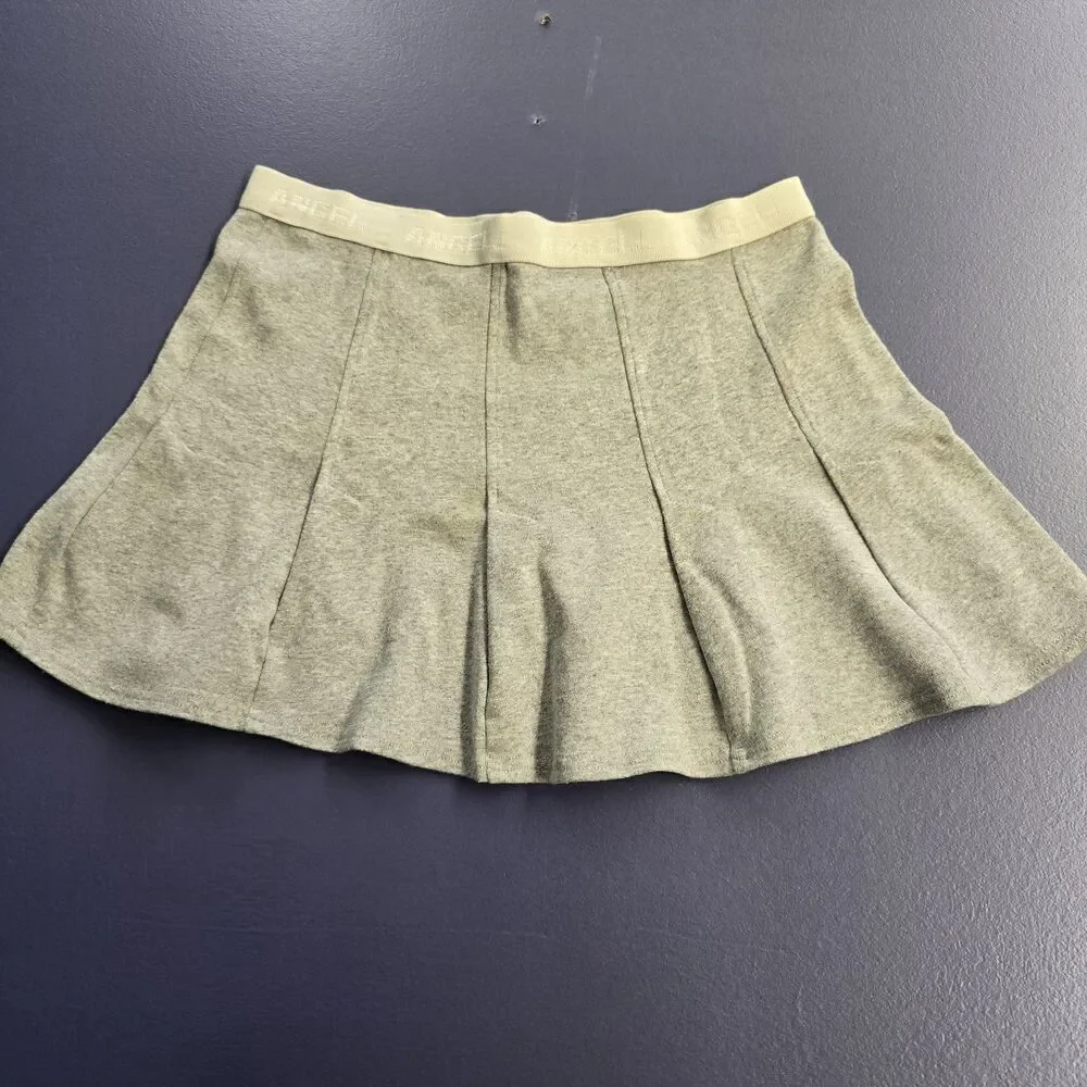 Zoey & Beth: Angel Mini Skirt Gray Size Medium Jrs Y2k Vintage (A44)